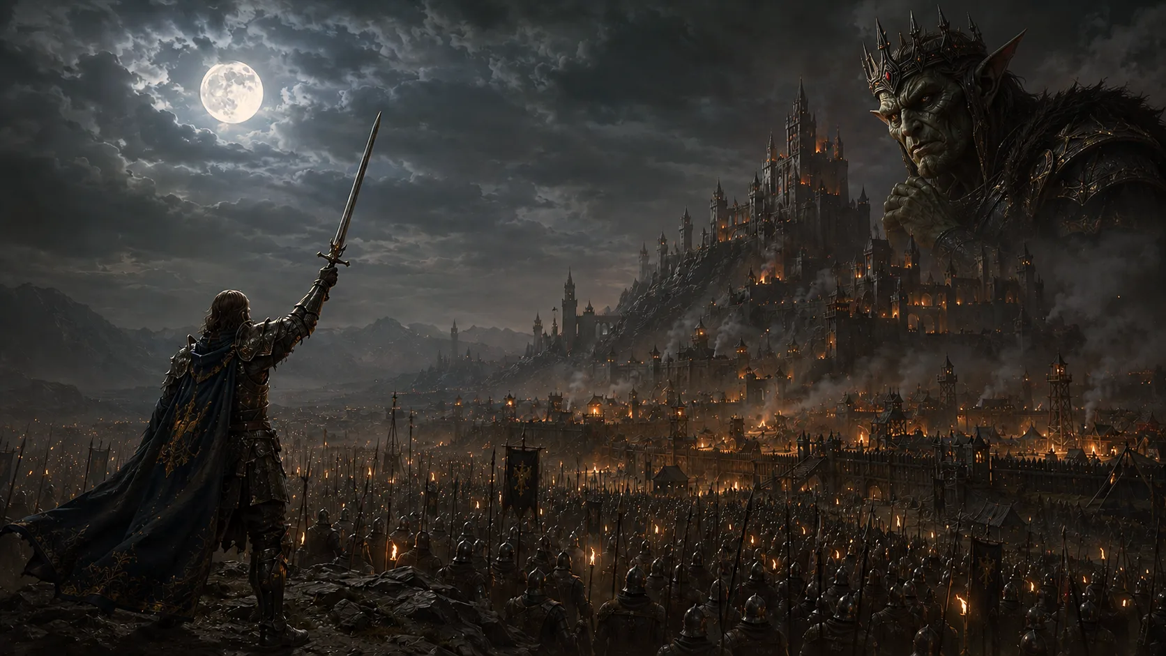 The Final Tribute key art: the goblin king's host on the march